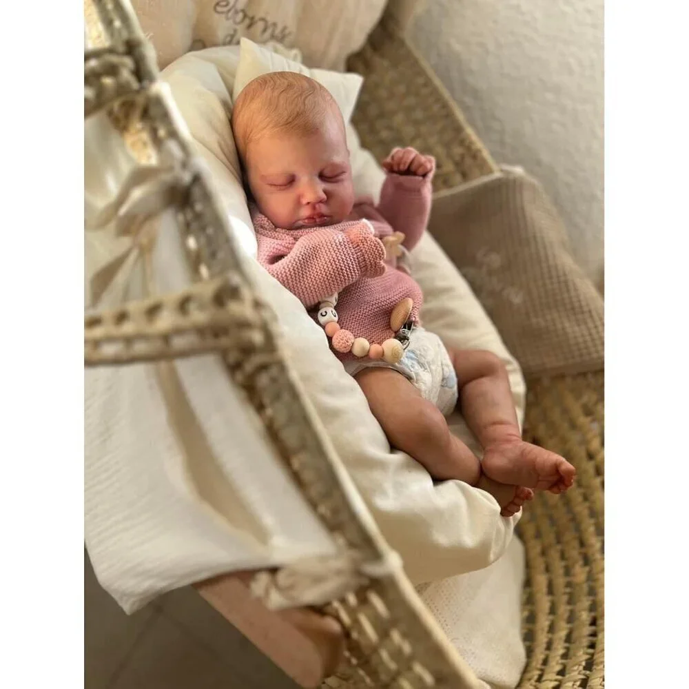 20Inch Realistic Baby Doll African American Reborn Babies Brown Farmhouse Doll